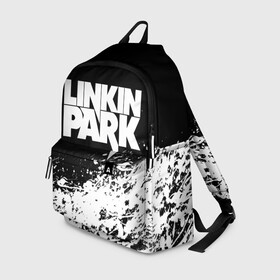 Рюкзак 3D с принтом LINKIN PARK [4] в Ухте, 100% полиэстер | лямки с регулируемой длиной, сверху петелька, чтобы рюкзак можно было повесить на вешалку. Основное отделение закрывается на молнию, как и внешний карман. Внутри два дополнительных кармана, один из которых закрывается на молнию. По бокам два дополнительных кармашка | linkin | linkin park | music | park | rock | линкин | линкин парк | музыка | парк | рок