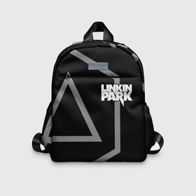 Детский рюкзак 3D с принтом LINKIN PARK [6] в Ухте, 100% полиэстер | лямки с регулируемой длиной, сверху петелька, чтобы рюкзак можно было повесить на вешалку. Основное отделение закрывается на молнию, как и внешний карман. Внутри дополнительный карман. По бокам два дополнительных кармашка | Тематика изображения на принте: linkin | linkin park | music | park | rock | линкин | линкин парк | музыка | парк | рок