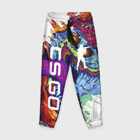 Детские брюки 3D с принтом CS GO в Ухте, 100% полиэстер | манжеты по низу, эластичный пояс регулируется шнурком, по бокам два кармана без застежек, внутренняя часть кармана из мелкой сетки | astralis | awp | counter strike | cs go | cs go global offensive | cs:go | faze clan | hyper beast | team liquid | астралис | кс го | тим ликвид | фейз клан | хайпер бист