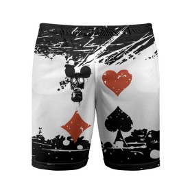 Мужские шорты спортивные с принтом Масть в Ухте,  |  | black | covid 19 | pandemic | red | virus | white | белый | вирус | коронавирус | красный | масть | черный | эпидемия