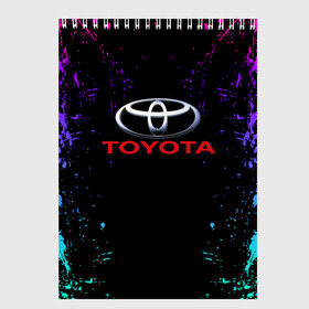 Скетчбук с принтом TOYOTA в Ухте, 100% бумага
 | 48 листов, плотность листов — 100 г/м2, плотность картонной обложки — 250 г/м2. Листы скреплены сверху удобной пружинной спиралью | abstract | auto | brand | car | geometry | sport | texture | toyota | абстракция | авто | автомобильные | бренд | геометрия | классика | машины | модные | спорт | стиль | текстура | тоёта