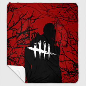 Плед с рукавами с принтом DEAD BY DAYLIGHT в Ухте, 100% полиэстер | Закругленные углы, все края обработаны. Ткань не мнется и не растягивается. Размер 170*145 | dbd | dead by daylight | survival horror | дбд | мертвы к рассвету