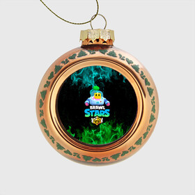 Стеклянный ёлочный шар с принтом Sprout Brawl Stars в Ухте, Стекло | Диаметр: 80 мм | brawl | brawl stars | sprout | бравл | бравл старс | росток | спраут | спраут brawl stars | спроут