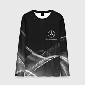 Мужской лонгслив 3D с принтом MERCEDES. в Ухте, 100% полиэстер | длинные рукава, круглый вырез горловины, полуприлегающий силуэт | Тематика изображения на принте: abstract | amg | auto | brand | car | geometry | mercedes | sport | texture | абстракция | авто | автомобильные | амг | бренд | геометрия | классика | машины | мерседес | модные | спорт | стиль | текстура