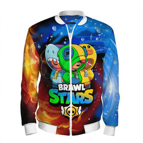 Мужской бомбер 3D с принтом BRAWL STARS LEON SKINS в Ухте, 100% полиэстер | застегивается на молнию, по бокам два кармана без застежек, по низу бомбера и на воротнике - эластичная резинка | bibi | brawl stars | coach mike | crow | leon | leon shark | max | mecha crow | mr.p | phoenix | sally leon | spike | sprout | unicorn | virus 8 bit | werewolf | ворон | оборотень | пингвин