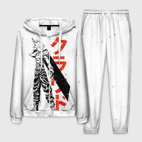 Мужской костюм 3D с принтом Final Fantasy в Ухте, 100% полиэстер | Манжеты и пояс оформлены тканевой резинкой, двухслойный капюшон со шнурком для регулировки, карманы спереди | Тематика изображения на принте: final fantasy | final fantasy vii remake | игры | последняя фантазия | файнару фантадзи