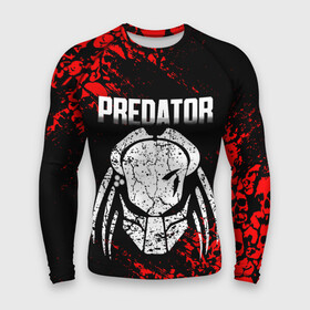 Мужской рашгард 3D с принтом PREDATOR в Ухте,  |  | aliens | avp | black | cinema | predator | кино | фильм хищник | фильмы | хищник | чёрный | чужой