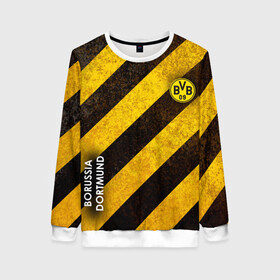 Женский свитшот 3D с принтом Borussia в Ухте, 100% полиэстер с мягким внутренним слоем | круглый вырез горловины, мягкая резинка на манжетах и поясе, свободная посадка по фигуре | atletico | barcelona | borussia | chelsea | cristiano | football | juventus | manchester city | manchester united | messi | real madrid | ronaldo | sport | спорт | футбол