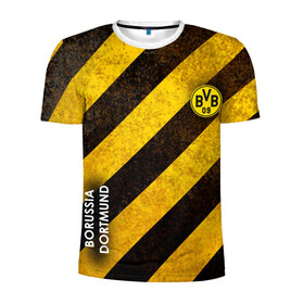 Мужская футболка 3D спортивная с принтом Borussia в Ухте, 100% полиэстер с улучшенными характеристиками | приталенный силуэт, круглая горловина, широкие плечи, сужается к линии бедра | Тематика изображения на принте: atletico | barcelona | borussia | chelsea | cristiano | football | juventus | manchester city | manchester united | messi | real madrid | ronaldo | sport | спорт | футбол