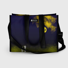 Сумка-шоппер 3D с принтом Borussia в Ухте, 100% полиэстер | застегивается на металлическую кнопку; внутренний карман застегивается на молнию. Стенки укреплены специальным мягким материалом, чтобы защитить содержимое от несильных ударов
 | atletico | barcelona | borussia | chelsea | cristiano | football | juventus | manchester city | manchester united | messi | real madrid | ronaldo | sport | спорт | футбол