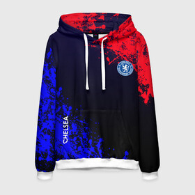 Мужская толстовка 3D с принтом Chelsea в Ухте, 100% полиэстер | двухслойный капюшон со шнурком для регулировки, мягкие манжеты на рукавах и по низу толстовки, спереди карман-кенгуру с мягким внутренним слоем. | Тематика изображения на принте: atletico | barcelona | borussia | chelsea | cristiano | football | juventus | manchester city | manchester united | messi | real madrid | ronaldo | sport | спорт | футбол