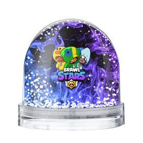 Снежный шар BRAWL STARS TRIO: в Ухте, Пластик | Изображение внутри шара печатается на глянцевой фотобумаге с двух сторон | 8 bit | 8 бит | bibi | brawl | brawl stars | crow | leon | spike | sprout | stars | бравл | бравл старс | браво старс | игра | компьютерная | кров | леон | онлайн | старс