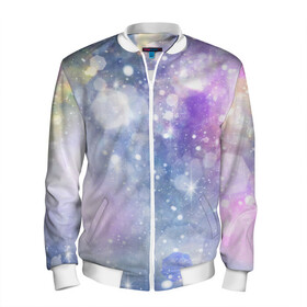 Мужской бомбер 3D Звездное небо: в Ухте, 100% полиэстер | застегивается на молнию, по бокам два кармана без застежек, по низу бомбера и на воротнике - эластичная резинка | галактика | туманность