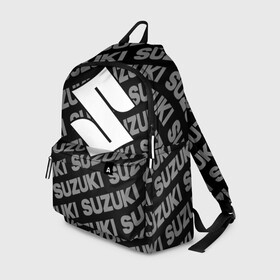Рюкзак 3D с принтом SUZUKI (9) в Ухте, 100% полиэстер | лямки с регулируемой длиной, сверху петелька, чтобы рюкзак можно было повесить на вешалку. Основное отделение закрывается на молнию, как и внешний карман. Внутри два дополнительных кармана, один из которых закрывается на молнию. По бокам два дополнительных кармашка | suzuki | авто | автомобиль | сузуки