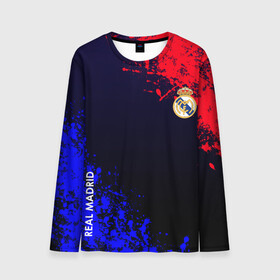 Мужской лонгслив 3D с принтом Real Madrid в Ухте, 100% полиэстер | длинные рукава, круглый вырез горловины, полуприлегающий силуэт | Тематика изображения на принте: atletico | barcelona | borussia | chelsea | cristiano | football | juventus | manchester city | manchester united | messi | real madrid | ronaldo | sport | спорт | футбол