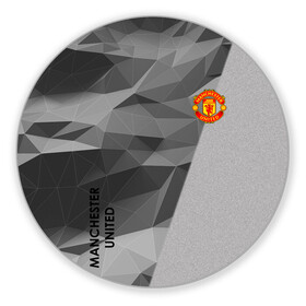 Коврик для мышки круглый с принтом Manchester United в Ухте, резина и полиэстер | круглая форма, изображение наносится на всю лицевую часть | atletico | barcelona | borussia | chelsea | cristiano | football | juventus | manchester city | manchester united | messi | real madrid | ronaldo | sport | спорт | футбол