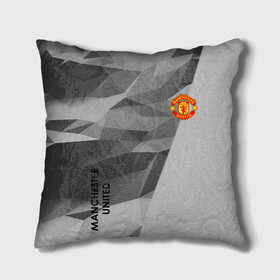 Подушка 3D с принтом Manchester United в Ухте, наволочка – 100% полиэстер, наполнитель – холлофайбер (легкий наполнитель, не вызывает аллергию). | состоит из подушки и наволочки. Наволочка на молнии, легко снимается для стирки | atletico | barcelona | borussia | chelsea | cristiano | football | juventus | manchester city | manchester united | messi | real madrid | ronaldo | sport | спорт | футбол