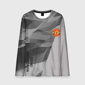 Мужской лонгслив 3D с принтом Manchester United в Ухте, 100% полиэстер | длинные рукава, круглый вырез горловины, полуприлегающий силуэт | Тематика изображения на принте: atletico | barcelona | borussia | chelsea | cristiano | football | juventus | manchester city | manchester united | messi | real madrid | ronaldo | sport | спорт | футбол