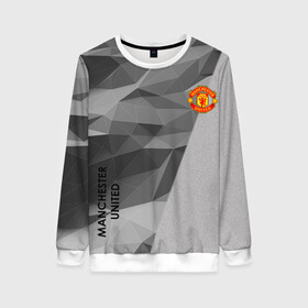 Женский свитшот 3D с принтом Manchester United в Ухте, 100% полиэстер с мягким внутренним слоем | круглый вырез горловины, мягкая резинка на манжетах и поясе, свободная посадка по фигуре | atletico | barcelona | borussia | chelsea | cristiano | football | juventus | manchester city | manchester united | messi | real madrid | ronaldo | sport | спорт | футбол
