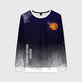 Женский свитшот 3D с принтом Manchester United в Ухте, 100% полиэстер с мягким внутренним слоем | круглый вырез горловины, мягкая резинка на манжетах и поясе, свободная посадка по фигуре | atletico | barcelona | borussia | chelsea | cristiano | football | juventus | manchester city | manchester united | messi | real madrid | ronaldo | sport | спорт | футбол