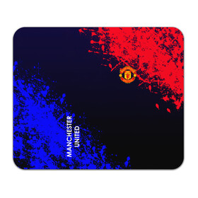 Коврик для мышки прямоугольный с принтом Manchester United в Ухте, натуральный каучук | размер 230 х 185 мм; запечатка лицевой стороны | atletico | barcelona | borussia | chelsea | cristiano | football | juventus | manchester city | manchester united | messi | real madrid | ronaldo | sport | спорт | футбол