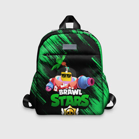 Детский рюкзак 3D с принтом SPROUT BRAWL STARS в Ухте, 100% полиэстер | лямки с регулируемой длиной, сверху петелька, чтобы рюкзак можно было повесить на вешалку. Основное отделение закрывается на молнию, как и внешний карман. Внутри дополнительный карман. По бокам два дополнительных кармашка | brawl | brawl stars | brawl stars sprout | clash | sprout | tropical sprout | бравл старс | игра | мобильные игры | спраут | тропический спрут