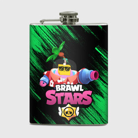 Фляга с принтом СПРАУТ BRAWL STARS в Ухте, металлический корпус | емкость 0,22 л, размер 125 х 94 мм. Виниловая наклейка запечатывается полностью | brawl | brawl stars | brawl stars sprout | clash | sprout | tropical sprout | бравл старс | игра | мобильные игры | спраут | тропический спрут