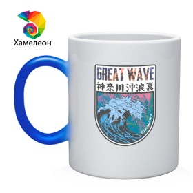 Кружка хамелеон с принтом Vaporwave Kanagawa в Ухте, керамика | меняет цвет при нагревании, емкость 330 мл | Тематика изображения на принте: great wave off kanagawa | kanagawa | palms | retrowave | summer | vaporwave | большая волна | вейпорвейв | иероглифы | канагава | канагавы | кандзи | лето | пальмы | паровая волна | ретровейв