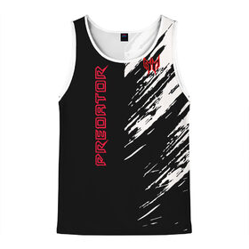 Мужская майка 3D с принтом Predator в Ухте, 100% полиэстер | круглая горловина, приталенный силуэт, длина до линии бедра. Пройма и горловина окантованы тонкой бейкой | game | predator | predator:hunting grounds | джунгли. | добыча | игра | игры | монстр | монстры | пришелец | против чужого | существо | фантастика | фэнтези | хищник