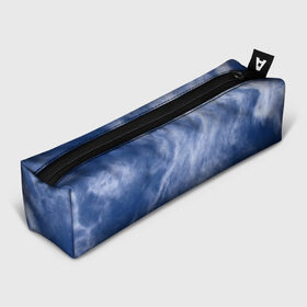 Пенал 3D с принтом Облака в небе в Ухте, 100% полиэстер | плотная ткань, застежка на молнии | Тематика изображения на принте: белые пятна | синий фон | тучи