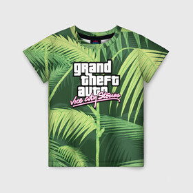 Детская футболка 3D с принтом GTA:VICE CITY в Ухте, 100% гипоаллергенный полиэфир | прямой крой, круглый вырез горловины, длина до линии бедер, чуть спущенное плечо, ткань немного тянется | grand theft auto 2 | grand theft auto 3 | grand theft auto v | grand theft auto: san andreas | grand theft auto: vice city | gta 1 | gta 2 | gta 3 | gta 4 | gta 5 | gta online | gta v | город | игры
