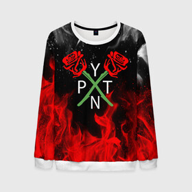 Мужской свитшот 3D с принтом PAYTON MOORMEIER - ТИКТОК в Ухте, 100% полиэстер с мягким внутренним слоем | круглый вырез горловины, мягкая резинка на манжетах и поясе, свободная посадка по фигуре | flower | payton moormeier | roses | tiktok | автограф payton | блогер | пейтон | пейтон моормиер | розы | тикток | тиктокер | цветы | ютубер