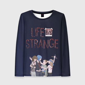 Женский лонгслив 3D с принтом Life is strange! в Ухте, 100% полиэстер | длинные рукава, круглый вырез горловины, полуприлегающий силуэт | life is strange | арт | графика | игры | макс | хлоя