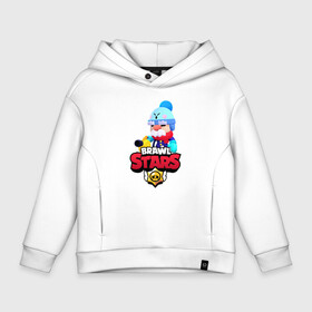 Детское худи Oversize хлопок с принтом BRAWL STARS GALE в Ухте, френч-терри — 70% хлопок, 30% полиэстер. Мягкий теплый начес внутри —100% хлопок | боковые карманы, эластичные манжеты и нижняя кромка, капюшон на магнитной кнопке | Тематика изображения на принте: brawl | brawl stars | brawl stars gale | clash | бравл старс | бравл старс гэйл | бравлер | гэйл | игра | мобильные игры