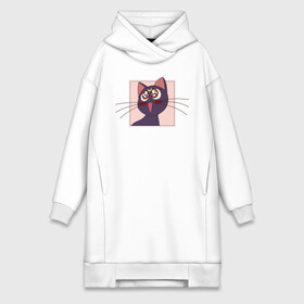Платье-худи хлопок с принтом Luna, Sailor Moon в Ухте,  |  | 90s | cat | cute | kawaii | kitty | luna | sailor moon | usagi tsukino | аниме | каваии | кавай | кот | котики | луна | манга | марс | меркурий | милота | сейлор | сейлор мун | усаги цукино