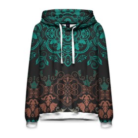 Мужская толстовка 3D с принтом кружево в Ухте, 100% полиэстер | двухслойный капюшон со шнурком для регулировки, мягкие манжеты на рукавах и по низу толстовки, спереди карман-кенгуру с мягким внутренним слоем. | big picture | картинки | кружево | прикольные | текстуры | тренды | узоры | цветы