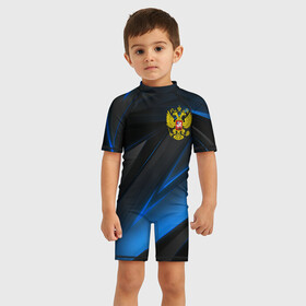 Детский купальный костюм 3D РОССИЯ: в Ухте, Полиэстер 85%, Спандекс 15% | застежка на молнии на спине | eagle | flag | russia | герб россии | двухглавый орёл | орёл | рашка | россия | рф | триколор | флаг | флаг россии