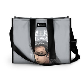 Сумка-шоппер 3D с принтом Demon Lord в Ухте, 100% полиэстер | застегивается на металлическую кнопку; внутренний карман застегивается на молнию. Стенки укреплены специальным мягким материалом, чтобы защитить содержимое от несильных ударов
 | anime | retry | retrydemon lord | аниме | король демонов | попытайтесь снова maou sama