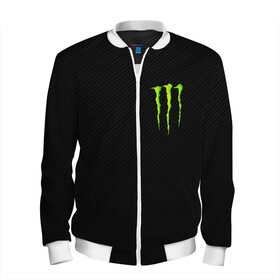 Мужской бомбер 3D с принтом MONSTER ENERGY в Ухте, 100% полиэстер | застегивается на молнию, по бокам два кармана без застежек, по низу бомбера и на воротнике - эластичная резинка | black monster | bmx | claw | cybersport | energy | monster | monster energy | moto | motocross | race | sport | киберспорт | когти | монстер энерджи | монстр | мото | мотокросс | ралли | скейтбординг | спорт | т | энергия