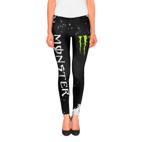 Леггинсы 3D с принтом MONSTER ENERGY в Ухте, 80% полиэстер, 20% эластан | Эластичный пояс, зауженные к низу, низкая посадка | black monster | bmx | claw | cybersport | energy | monster | monster energy | moto | motocross | race | sport | киберспорт | когти | монстер энерджи | монстр | мото | мотокросс | ралли | скейтбординг | спорт | т | энергия