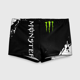 Детские купальные плавки 3D с принтом MONSTER ENERGY  в Ухте, Полиэстер 85%, Спандекс 15% | Слитный крой, подклад по переду изделия, узкие бретели | Тематика изображения на принте: black monster | bmx | claw | cybersport | energy | monster | monster energy | moto | motocross | race | sport | киберспорт | когти | монстер энерджи | монстр | мото | мотокросс | ралли | скейтбординг | спорт | т | энергия