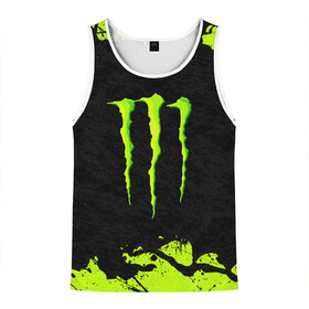 Мужская майка 3D с принтом MONSTER ENERGY в Ухте, 100% полиэстер | круглая горловина, приталенный силуэт, длина до линии бедра. Пройма и горловина окантованы тонкой бейкой | black monster | bmx | claw | cybersport | energy | monster | monster energy | moto | motocross | race | sport | киберспорт | когти | монстер энерджи | монстр | мото | мотокросс | ралли | скейтбординг | спорт | т | энергия