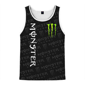 Мужская майка 3D с принтом MONSTER ENERGY в Ухте, 100% полиэстер | круглая горловина, приталенный силуэт, длина до линии бедра. Пройма и горловина окантованы тонкой бейкой | black monster | bmx | claw | cybersport | energy | monster | monster energy | moto | motocross | race | sport | киберспорт | когти | монстер энерджи | монстр | мото | мотокросс | ралли | скейтбординг | спорт | т | энергия