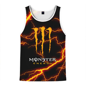 Мужская майка 3D с принтом MONSTER ENERGY в Ухте, 100% полиэстер | круглая горловина, приталенный силуэт, длина до линии бедра. Пройма и горловина окантованы тонкой бейкой | black monster | bmx | claw | cybersport | energy | monster | monster energy | moto | motocross | race | sport | киберспорт | когти | монстер энерджи | монстр | мото | мотокросс | ралли | скейтбординг | спорт | т | энергия