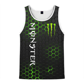 Мужская майка 3D с принтом MONSTER ENERGY в Ухте, 100% полиэстер | круглая горловина, приталенный силуэт, длина до линии бедра. Пройма и горловина окантованы тонкой бейкой | black monster | bmx | claw | cybersport | energy | monster | monster energy | moto | motocross | race | sport | киберспорт | когти | монстер энерджи | монстр | мото | мотокросс | ралли | скейтбординг | спорт | т | энергия