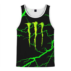 Мужская майка 3D с принтом MONSTER ENERGY в Ухте, 100% полиэстер | круглая горловина, приталенный силуэт, длина до линии бедра. Пройма и горловина окантованы тонкой бейкой | black monster | bmx | claw | cybersport | energy | monster | monster energy | moto | motocross | race | sport | киберспорт | когти | монстер энерджи | монстр | мото | мотокросс | ралли | скейтбординг | спорт | т | энергия