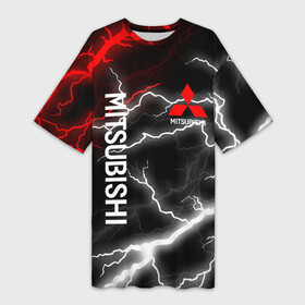 Платье-футболка 3D с принтом MITSUBISHI SPORT в Ухте,  |  | mitsubishi | sport | митсубиси | митсубиши | спорт