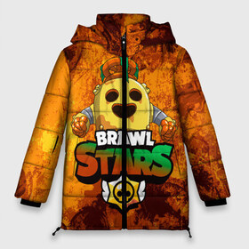 Женская зимняя куртка 3D с принтом Brawl Stars Robot Spike в Ухте, верх — 100% полиэстер; подкладка — 100% полиэстер; утеплитель — 100% полиэстер | длина ниже бедра, силуэт Оверсайз. Есть воротник-стойка, отстегивающийся капюшон и ветрозащитная планка. 

Боковые карманы с листочкой на кнопках и внутренний карман на молнии | brawl | brawl stars | robospike | robot spike | spike | бравл | бравл кактус | бравл спайк | бравл старс | кактус | робоспайк | робот спайк | спайк | спайк робот