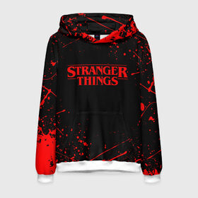 Мужская толстовка 3D с принтом STRANGER THINGS в Ухте, 100% полиэстер | двухслойный капюшон со шнурком для регулировки, мягкие манжеты на рукавах и по низу толстовки, спереди карман-кенгуру с мягким внутренним слоем. | 11 | stranger things | одди | одиннадцатая | очень странные дела | сериалы