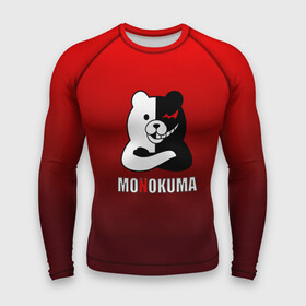 Мужской рашгард 3D с принтом monokuma  на красном градиенте в Ухте,  |  | Тематика изображения на принте: anime | danganropna | monokuma | аниме | анимэ | медведь | мишка | монокума | мономишка | черно белый медведь